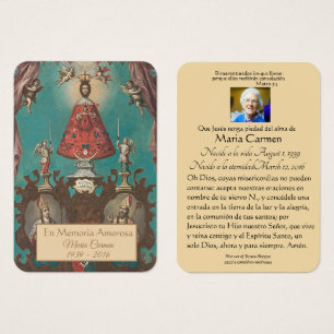 Espagnol El Camino Marie Prière funéraire Carte Sa