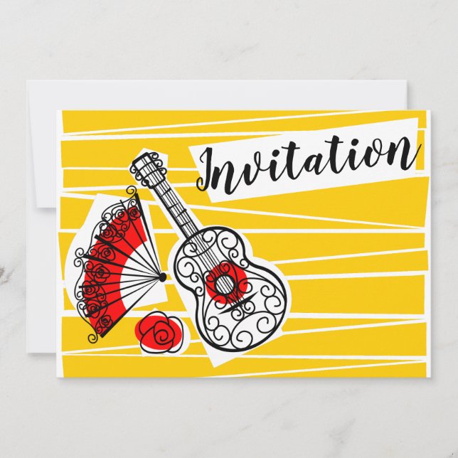 Espagnol Souvenirs Group Invitation horizontale (Devant)