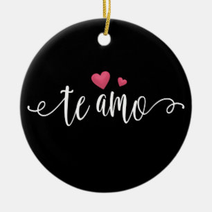 Espagnol Te Amo I Love You Valentine Ornement