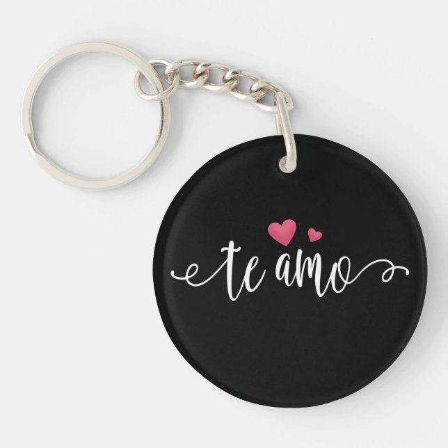 Espagnol Te Amo I Love You Valentine| Porte - clé (Devant)