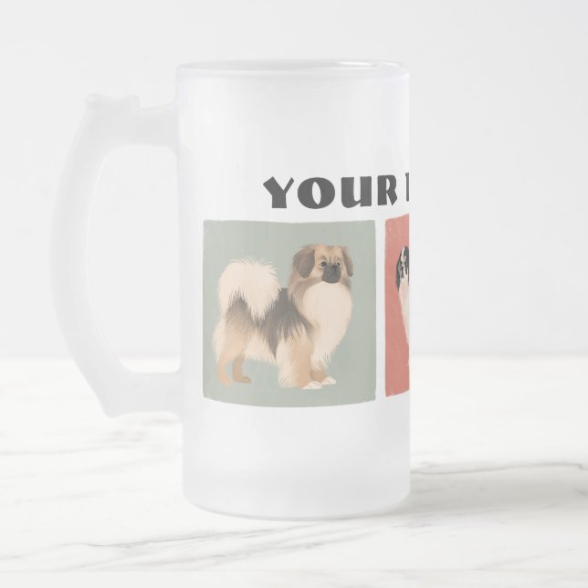 Espagnol tibétain 16 oz de Mug givré (Gauche)