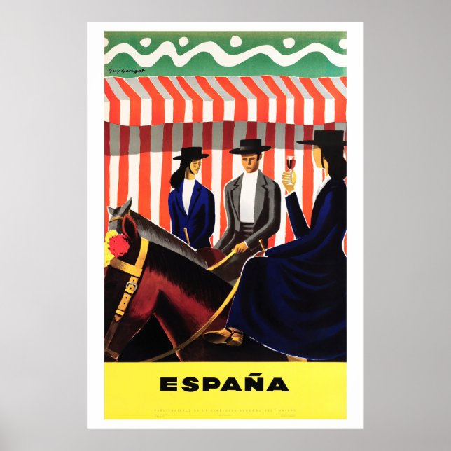 Espana Espagne Poster Vintage voyage restauré (Devant)
