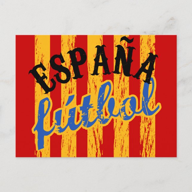 España Fútbol Postkarten (Vorderseite)
