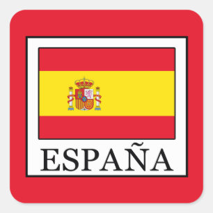 España Quadratischer Aufkleber