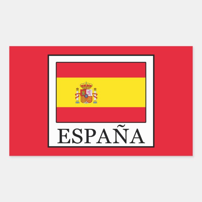 España Rechteckiger Aufkleber (Vorderseite)