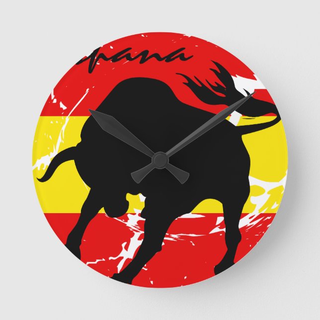 Espana Runde Wanduhr (Vorderseite)