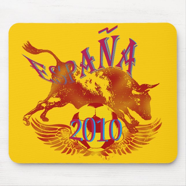 España Schmutz-Toro-Fußballgeschenke 2010 Mousepad (Vorne)