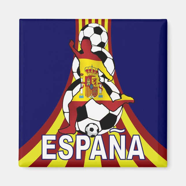Espana Spain Soccer Fútbol Magnet (Vorne)