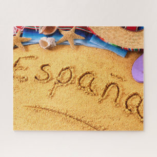 España Spanien Strand-Fotopuzzlespiel
