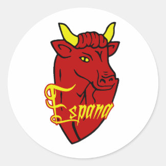 Espana Toro Spanish Bull für Spanien Liebhaber Runder Aufkleber