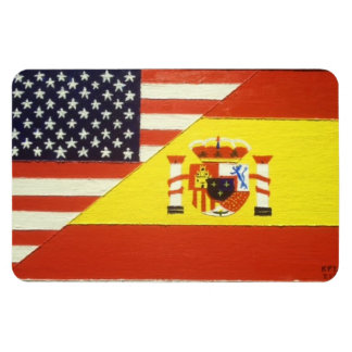 Espana y Los Estados Unidos Magnet