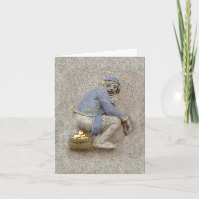 ESPAÑOL / Caca de Oro ~ Tarjeta / Invitación Einladung (Vorderseite)