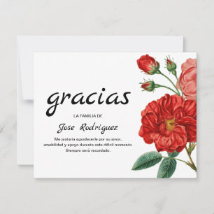 Espanol Merci   Fleur rouge