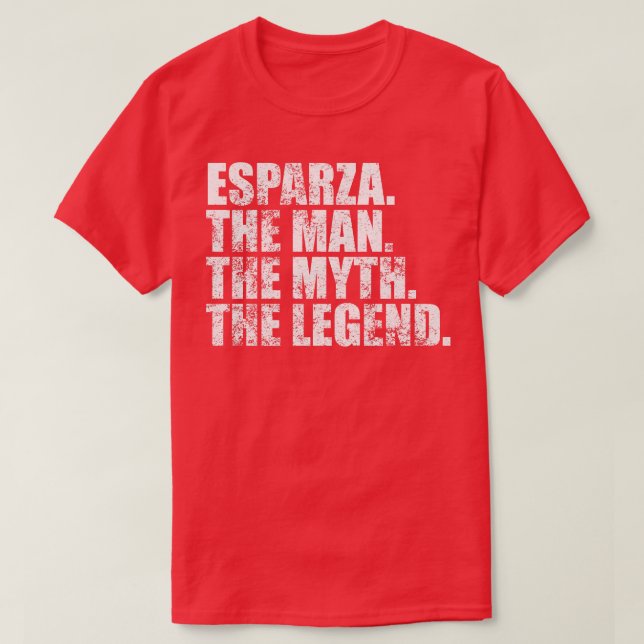 Esparza Esparza Familienname Esparza Nachname Espa T-Shirt (Design vorne)