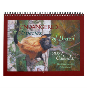 "Espèces en péril du Brésil" Calendrier 2021