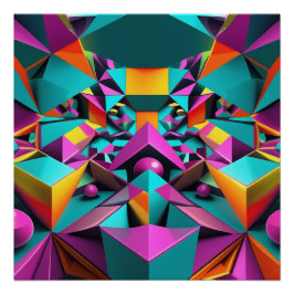  Espejismo Geométrico Poster