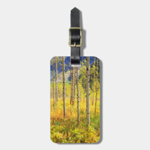 Espenbäume im Herbst in den Rocky Mountains Gepäckanhänger