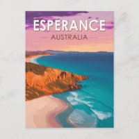 Esperance Australien Reise Kunst Vintage