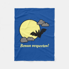 Esperanto: Bonan vesperton! Fleecedecke