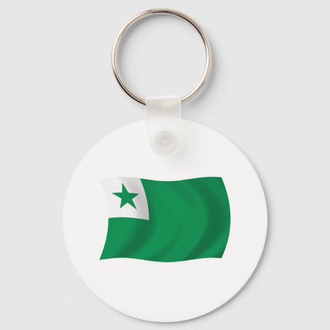 Esperanto Flag Schlüsselanhänger (Vorderseite)
