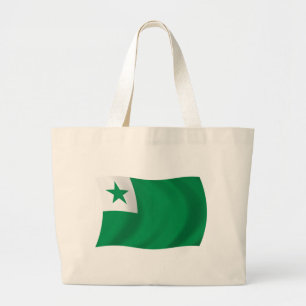 Esperanto Flag Tote Bag Jumbo Stoffbeutel