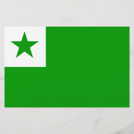Esperanto-Flagge Briefpapier