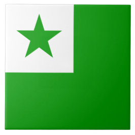 Esperanto-Flagge Fliese
