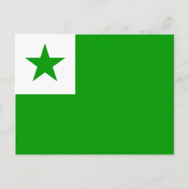 Esperanto-Flagge Postkarte