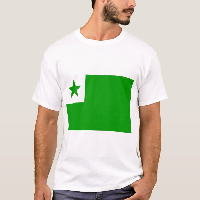 Esperanto-Flagge T-Shirt (Vorderseite)