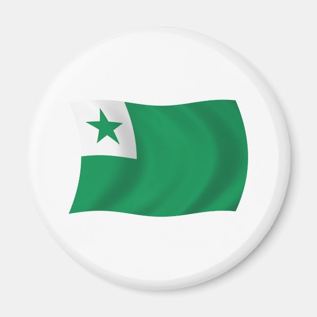 Esperanto-Flaggenmagnet Magnet (Vorne)
