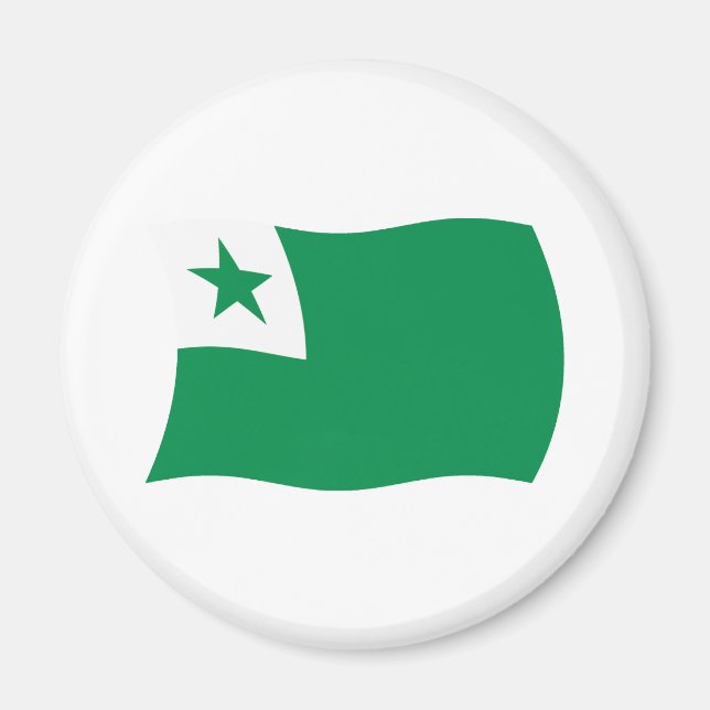 Esperanto-Flaggenmagnet Magnet (Vorne)