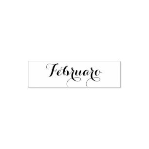 Esperanto: Monat: Februar (Februar) Permastempel