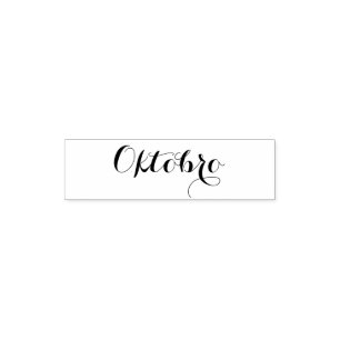 Esperanto: Monat: Oktobro (Oktober) Permastempel