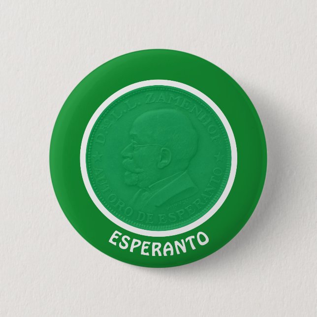 Esperanto/Zamenhof, Button (Vorderseite)