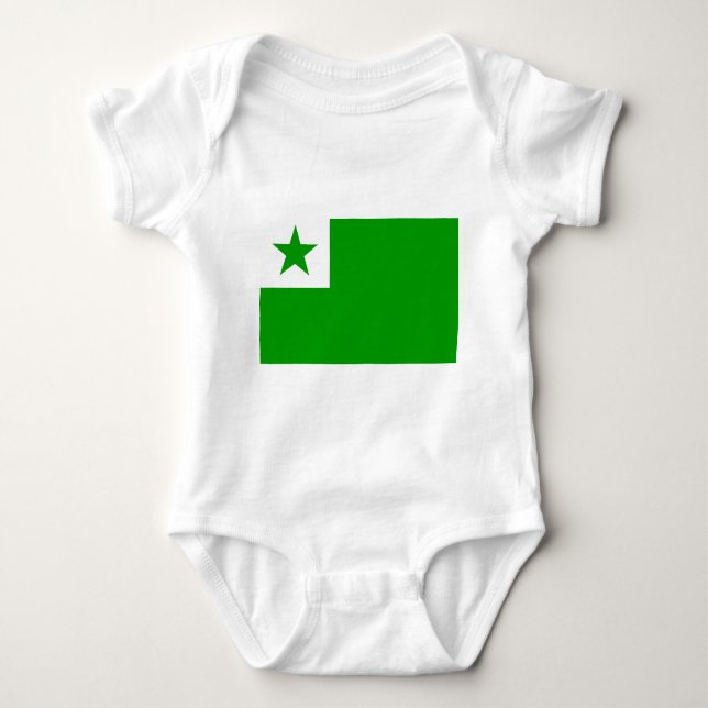 EsperantoFlagge Baby Strampler (Vorderseite)