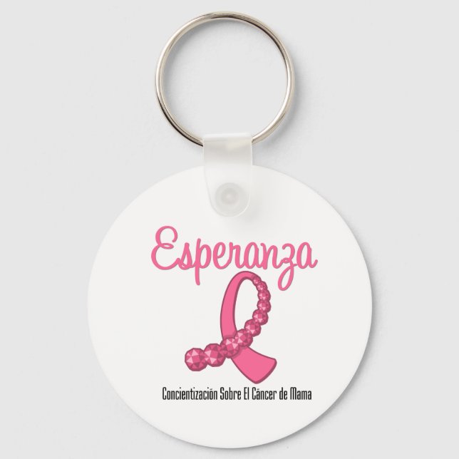 Esperanza Liston Rosa - Cancer de Mama Schlüsselanhänger (Vorderseite)