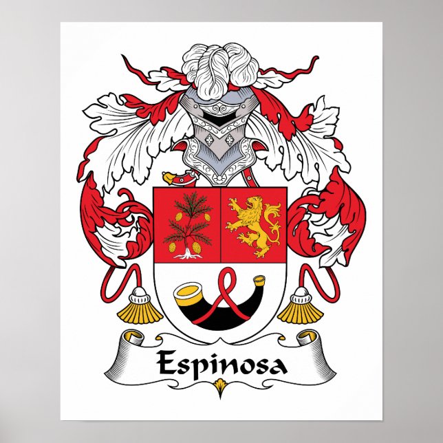 Espinosa-Familienwappen Poster (Vorne)