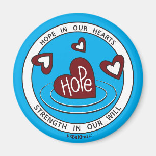 Espoir dans nos coeurs 1_Round Magnet 2,25"