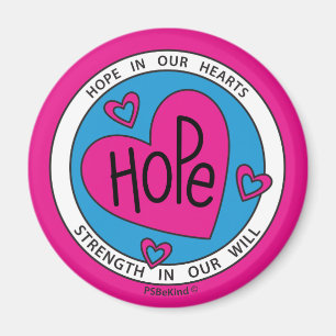 Espoir dans nos coeurs 2_Round Magnet 2.25"