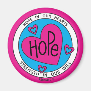 Espoir dans nos coeurs 2_Round Magnet 2.25"