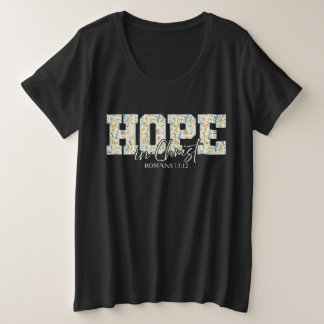 Espoir en Christ - Bible florale Verse Chemise