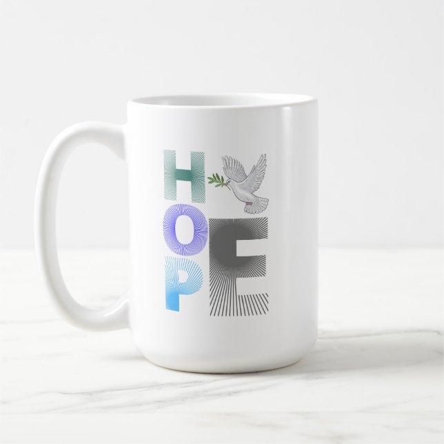 Espoir - Foi chrétienne Mug inspirationnel (Gauche)