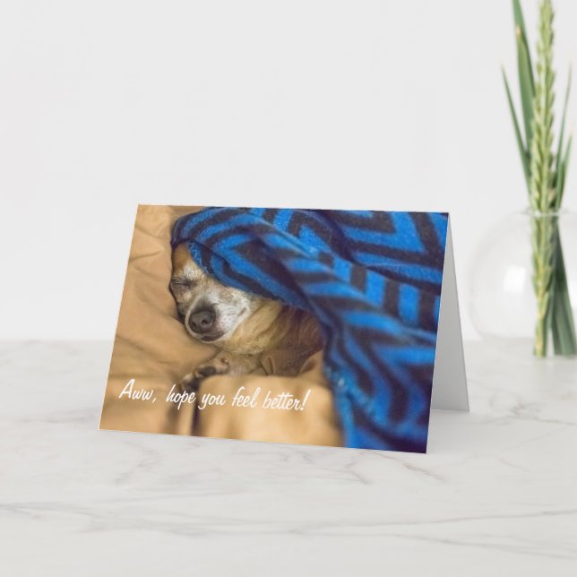 Espoir vous sentez une meilleure carte de voeux (Devant)