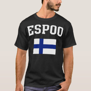 Espoo Finnland Flaggengebiet T-Shirt