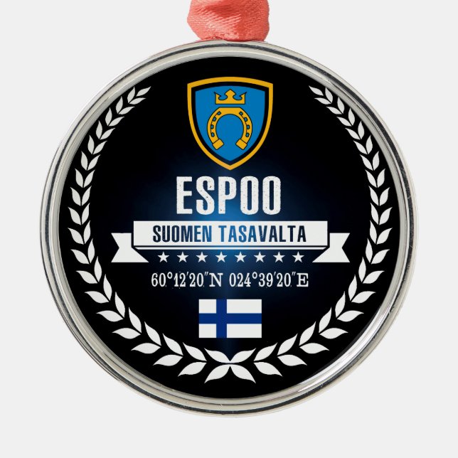 Espoo Ornament Aus Metall (Vorne)