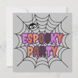 Espooky Party Fun Spooky Spider Einladung