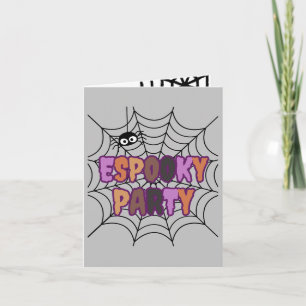 Espooky Party Fun Spooky Spider Einladung