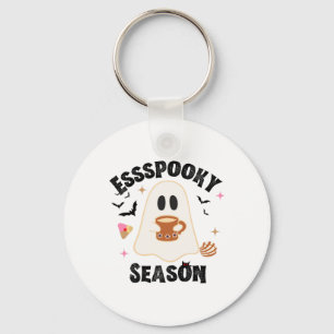 Espooky Season Funny Ghost Groovy Retro Halloween Schlüsselanhänger