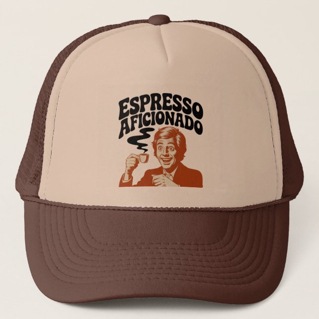 Espresso Aficionado - Java Lover Truckerkappe (Vorderseite)