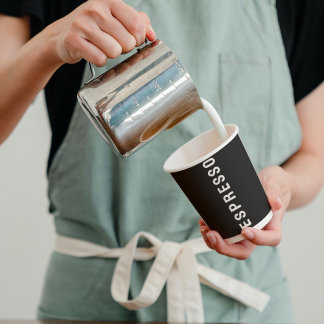 Espresso Black & White Beruflich Coffeshop Pappbecher